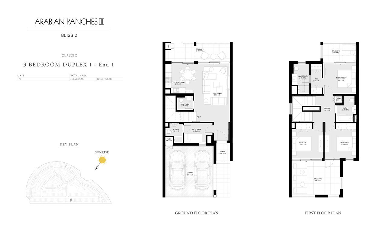 3 Bedroom floor plan