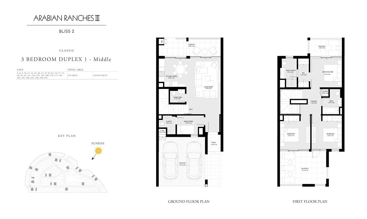 3 Bedroom floor plan