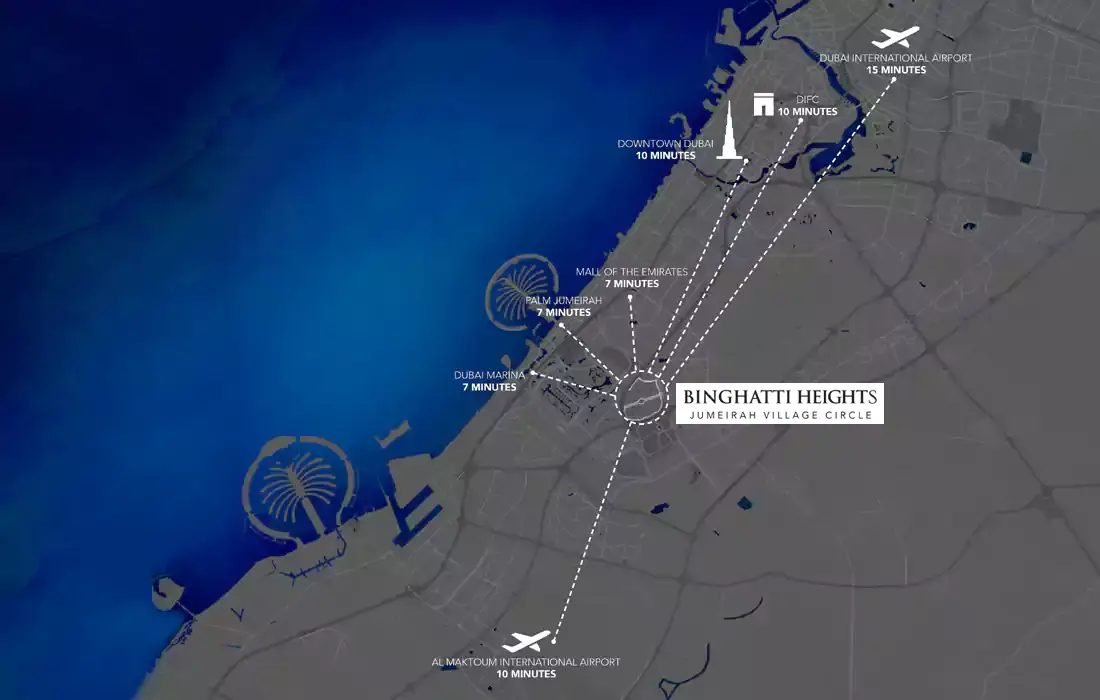 Binghatti Heights location map