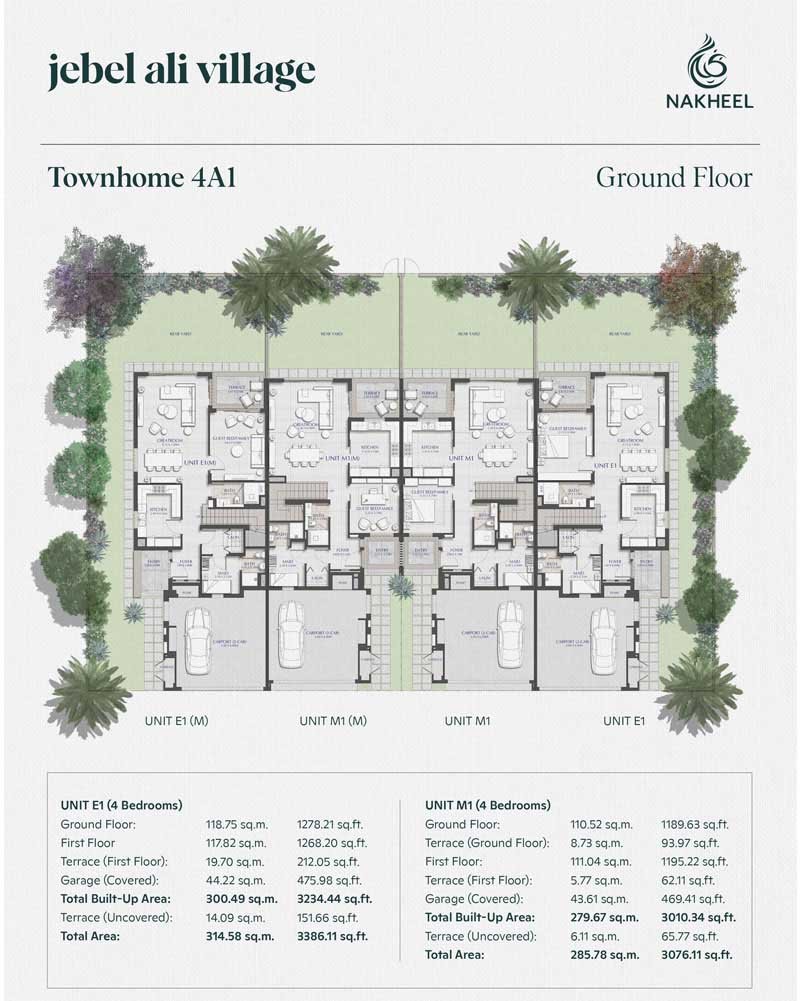 4 Bedrooms + Maid floor plan