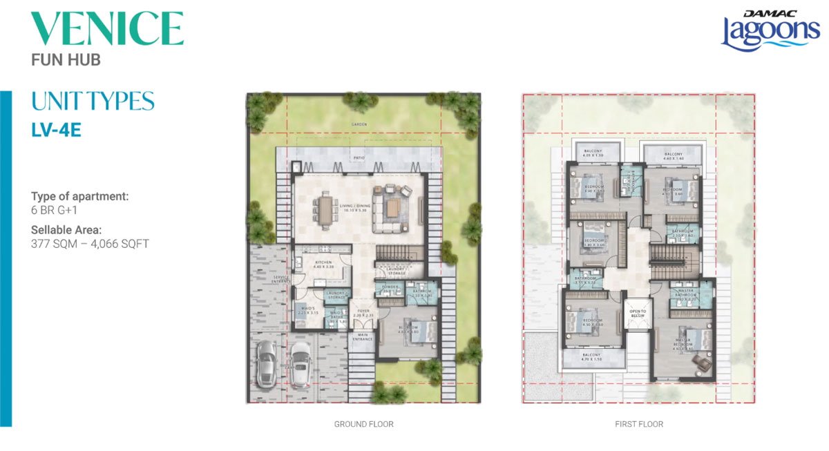 6 Bedroom floor plan