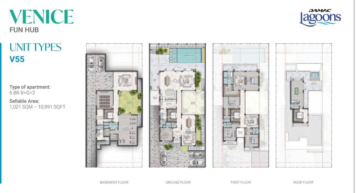 6 Bedroom floor plan