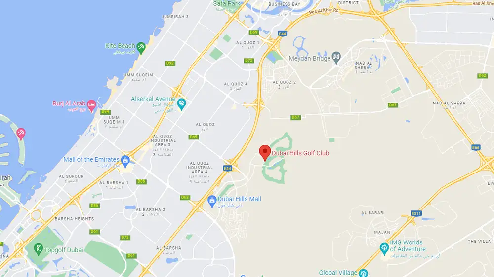 Ellington House location map