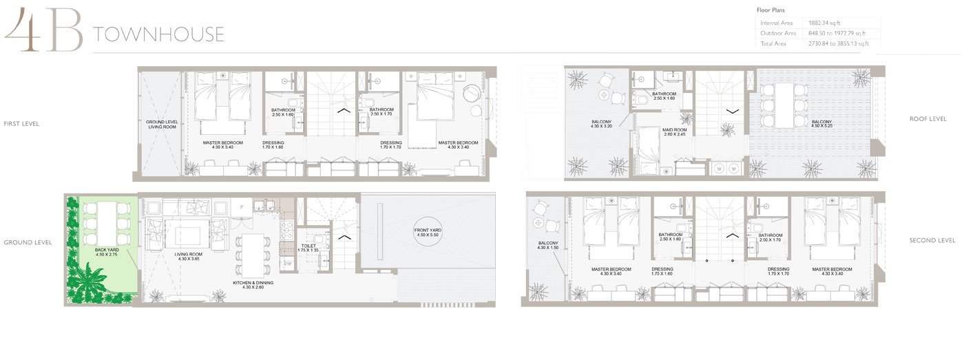 4 Bedroom floor plan