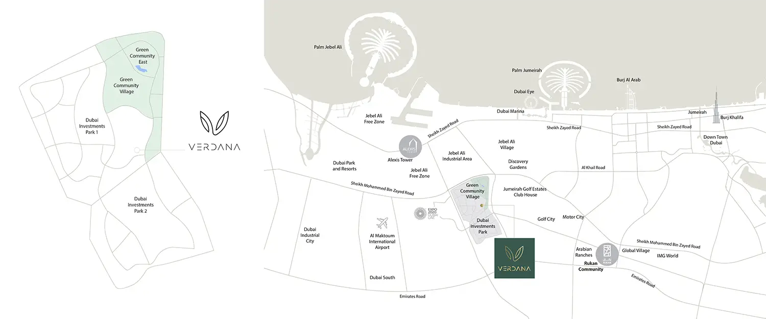 Verdana location map