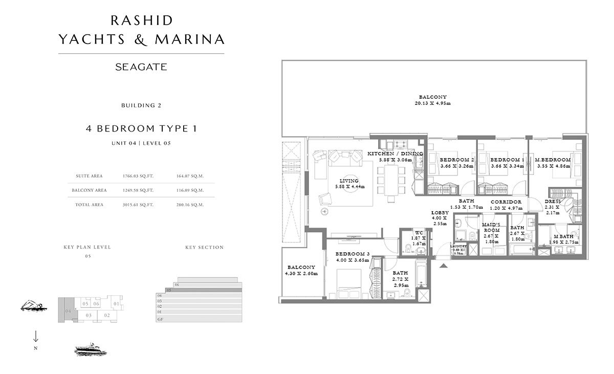 4 Bedrooms floor plan