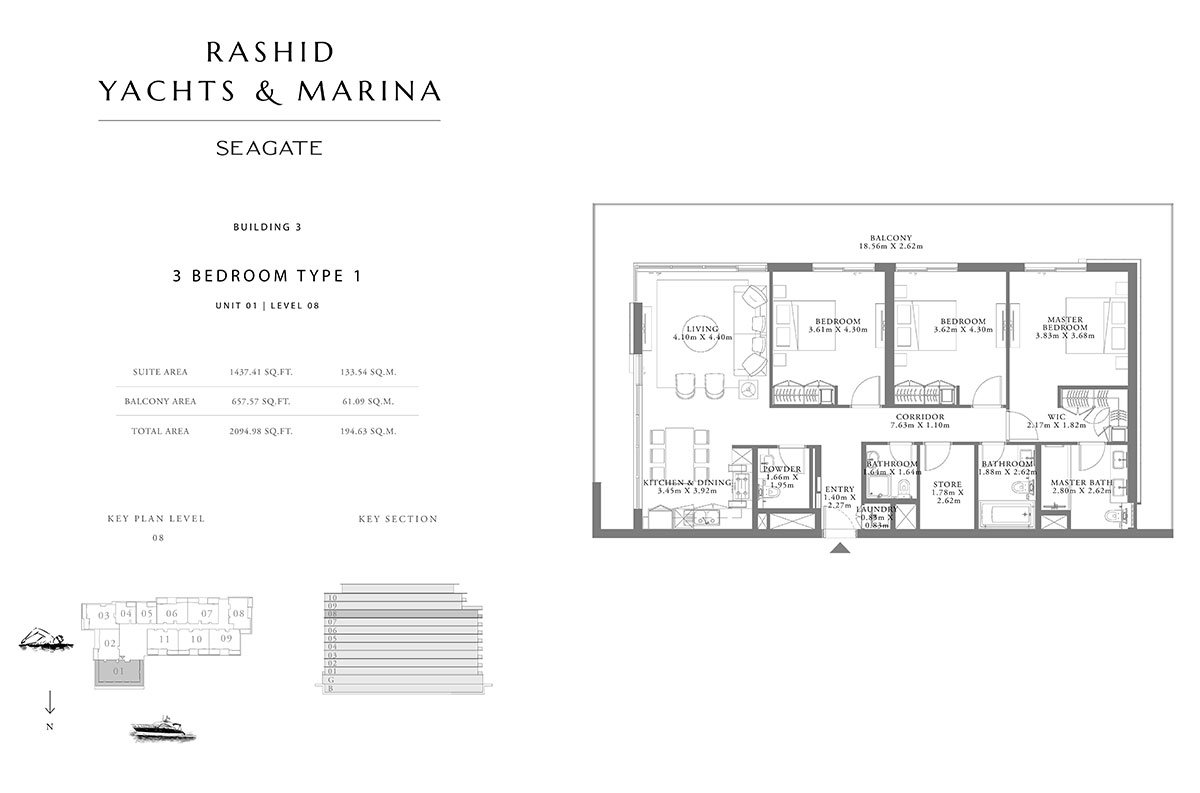 Seagate Mina Rashid floor plan