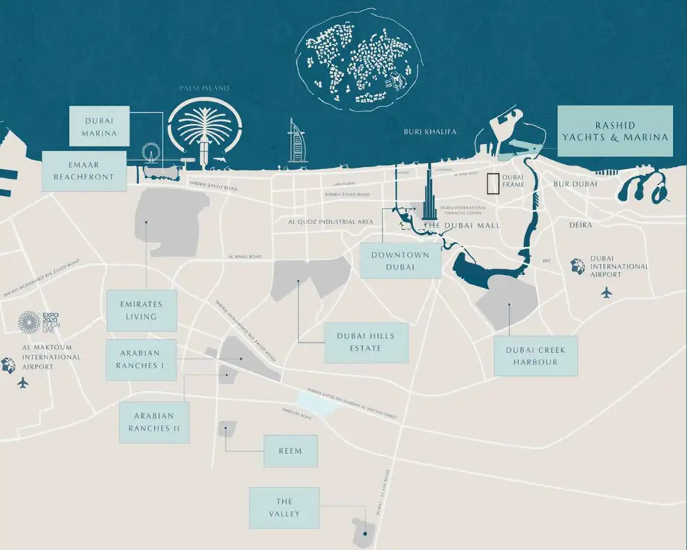 Seagate Mina Rashid location map