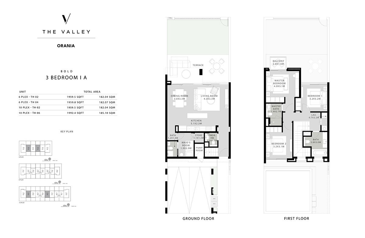 3 Bedroom floor plan