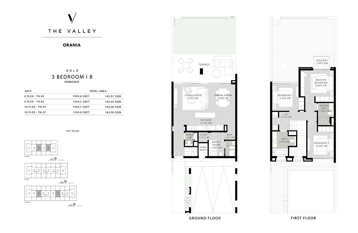 3 Bedroom floor plan
