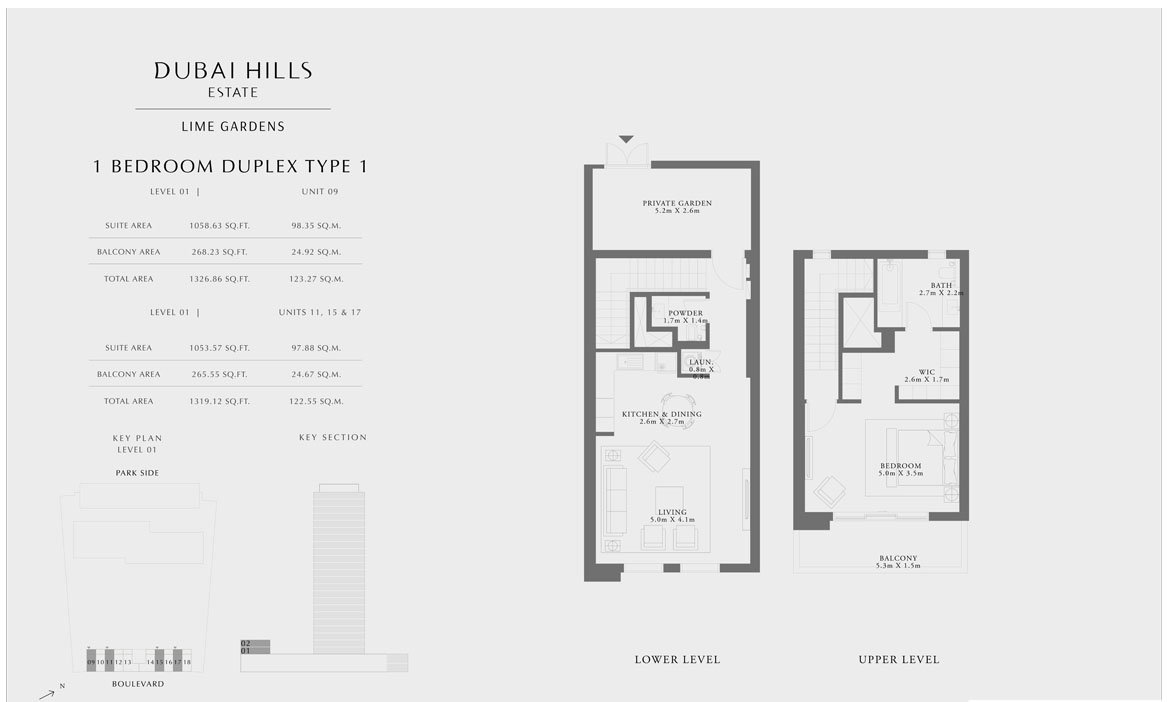1 Bedroom floor plan