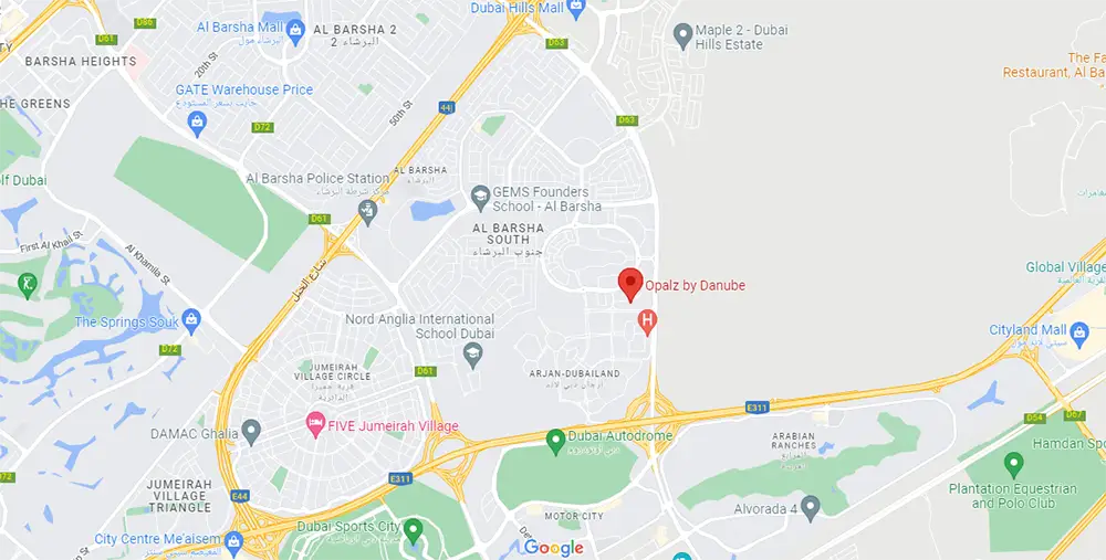 Danube Opalz location map
