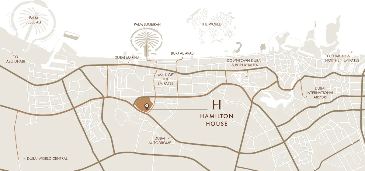 Hamilton House location map