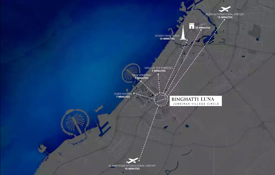 Binghatti Luna location map