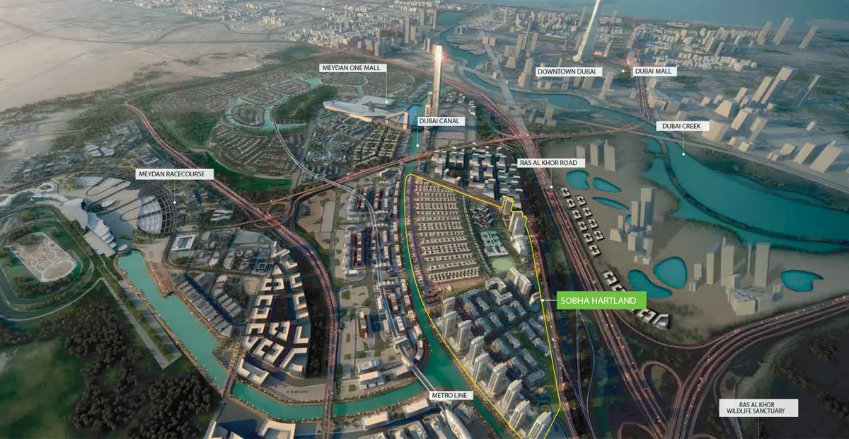 Sobha Creek Vistas Heights location map