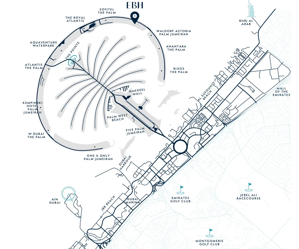 Ellington Beach House location map