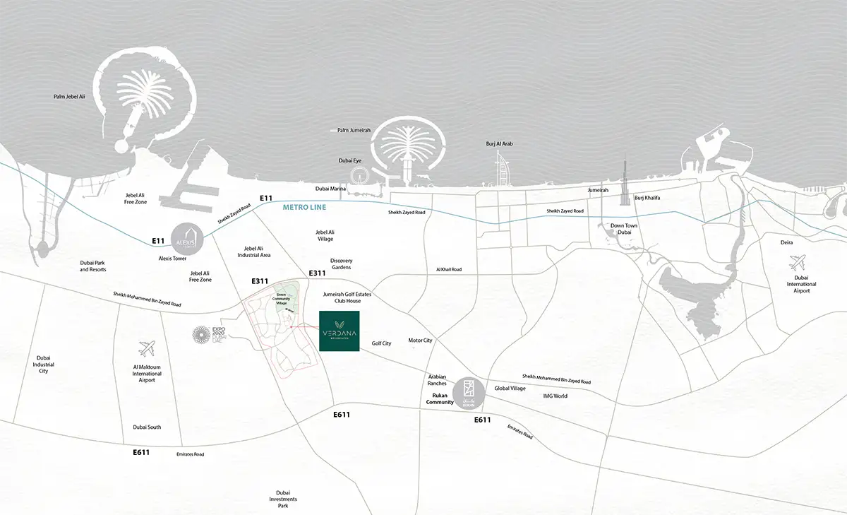 Verdana Residence location map