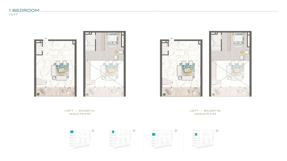 1 Bedroom floor plan