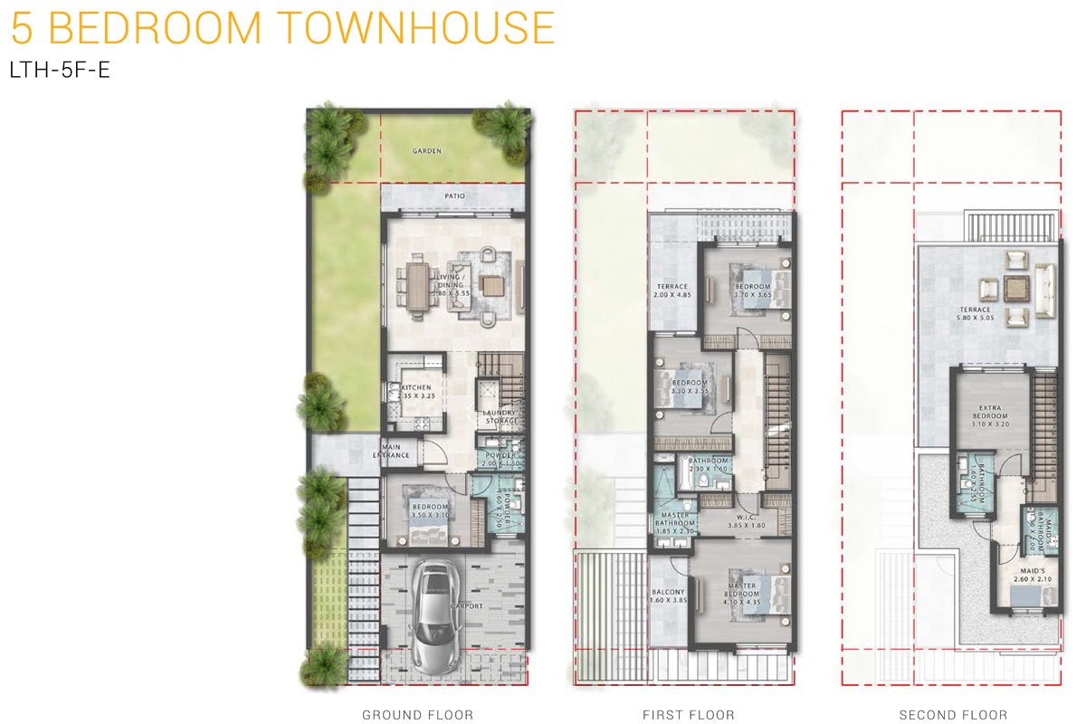 5 Bedroom floor plan