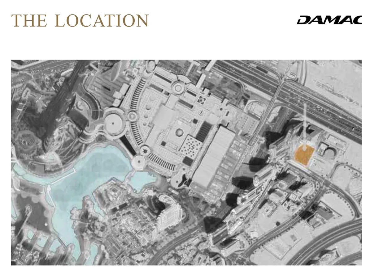 Damac Elegance Tower location map