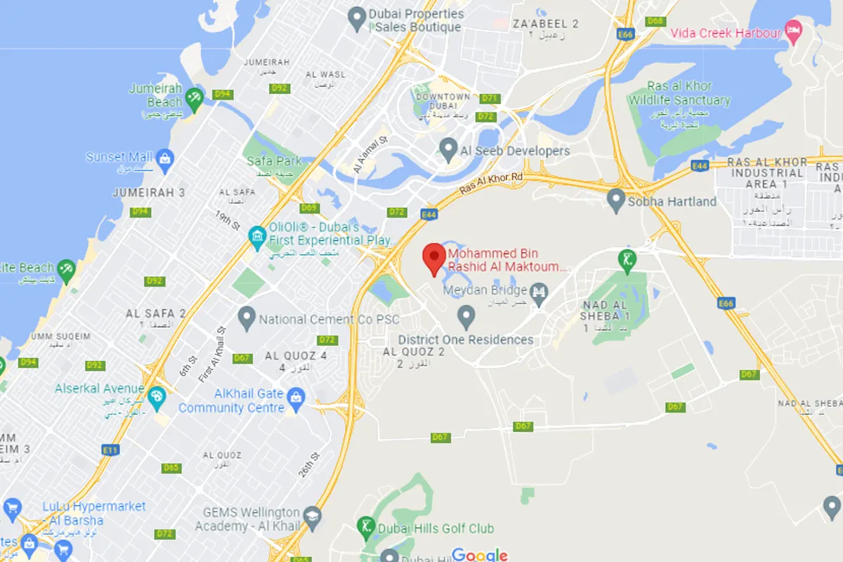 The Highbury location map