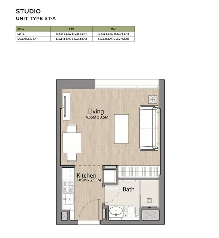 Studio floor plan