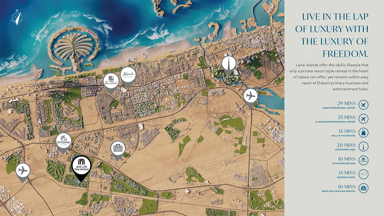 Lanai Islands location map