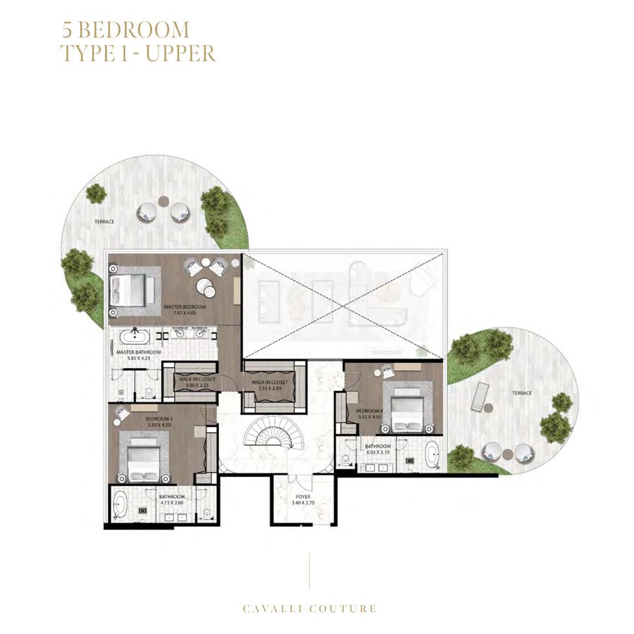 5 Bedroom floor plan
