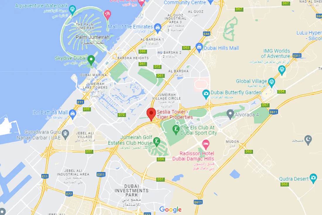 Seslia Tower location map