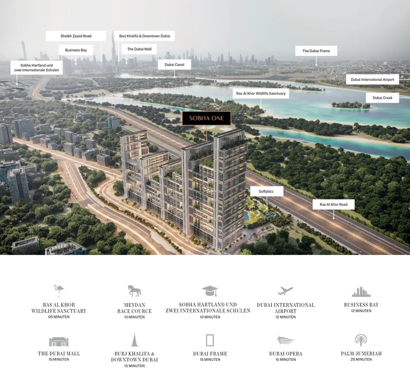 Sobha One location map
