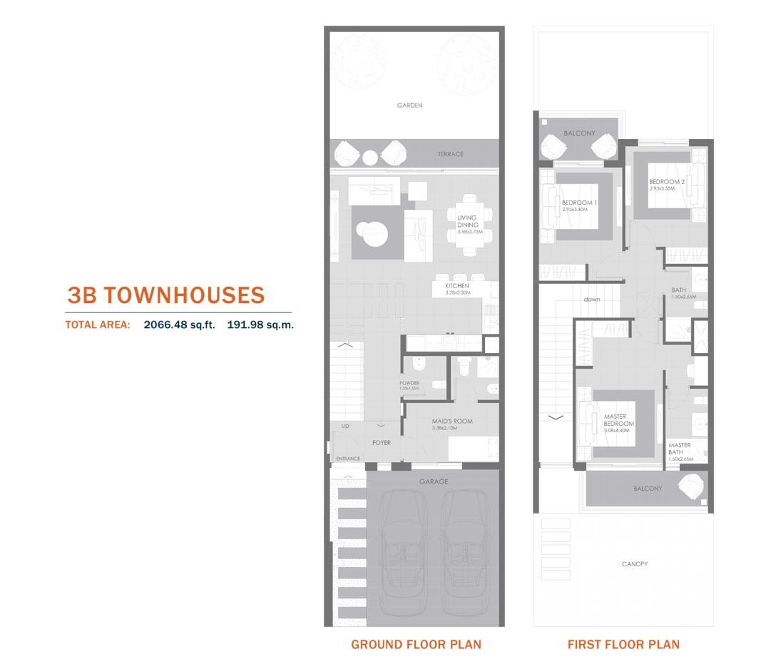 3 Bedrooms floor plan