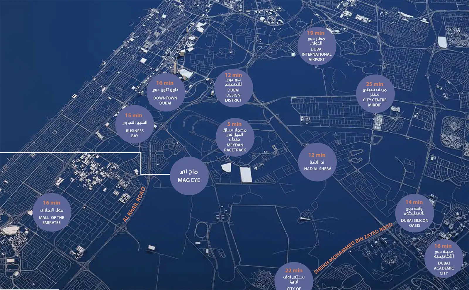 MAG Eye Townhouses location map