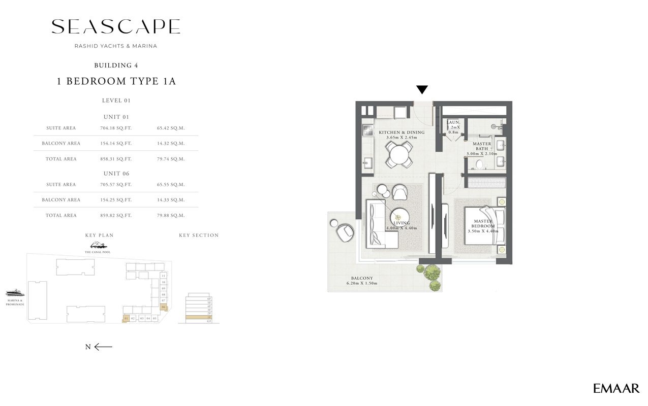 Seascape Mina Rashid floor plan