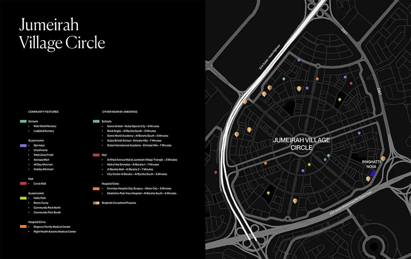 Binghatti Nova location map