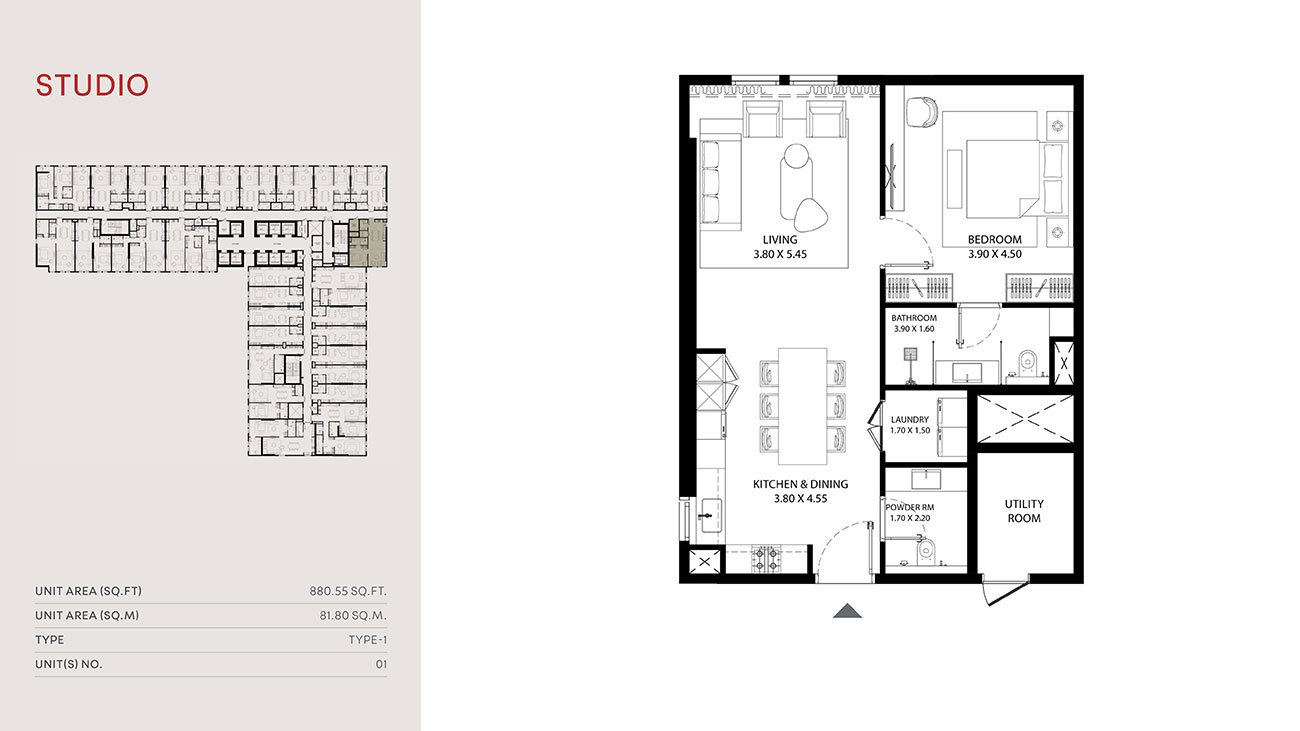 Studio floor plan