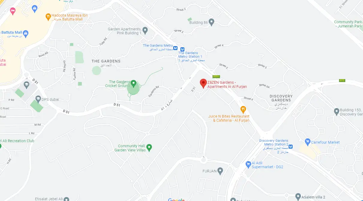 Zazen Gardens location map