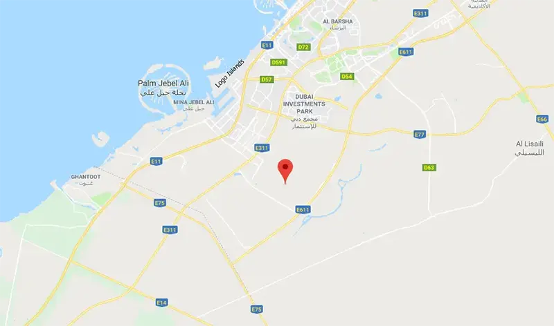 Fairway Villas at Emaar South location map