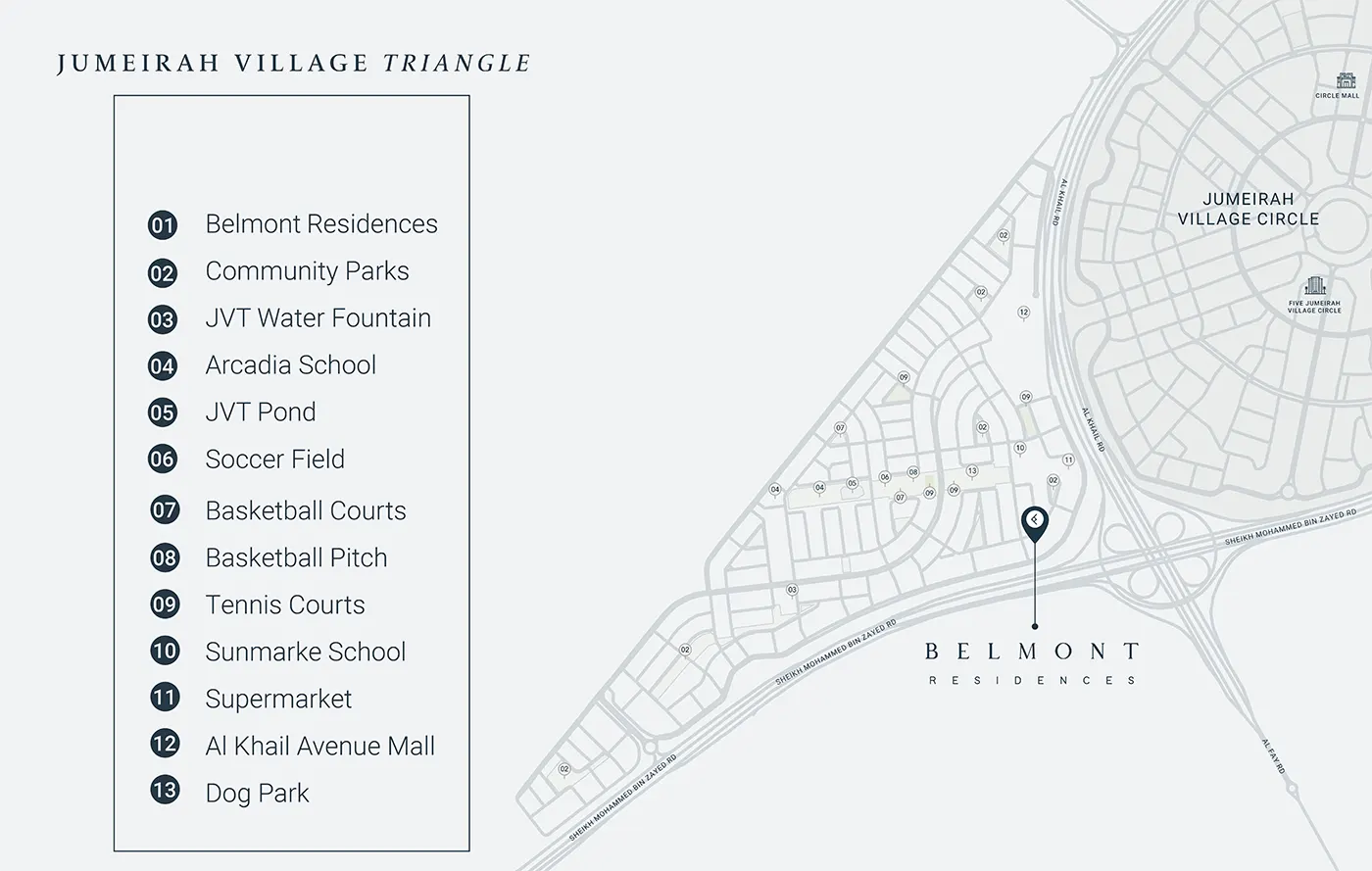 Belmont Residences location map