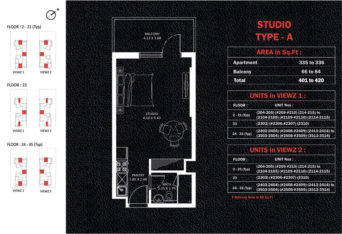 Studio floor plan