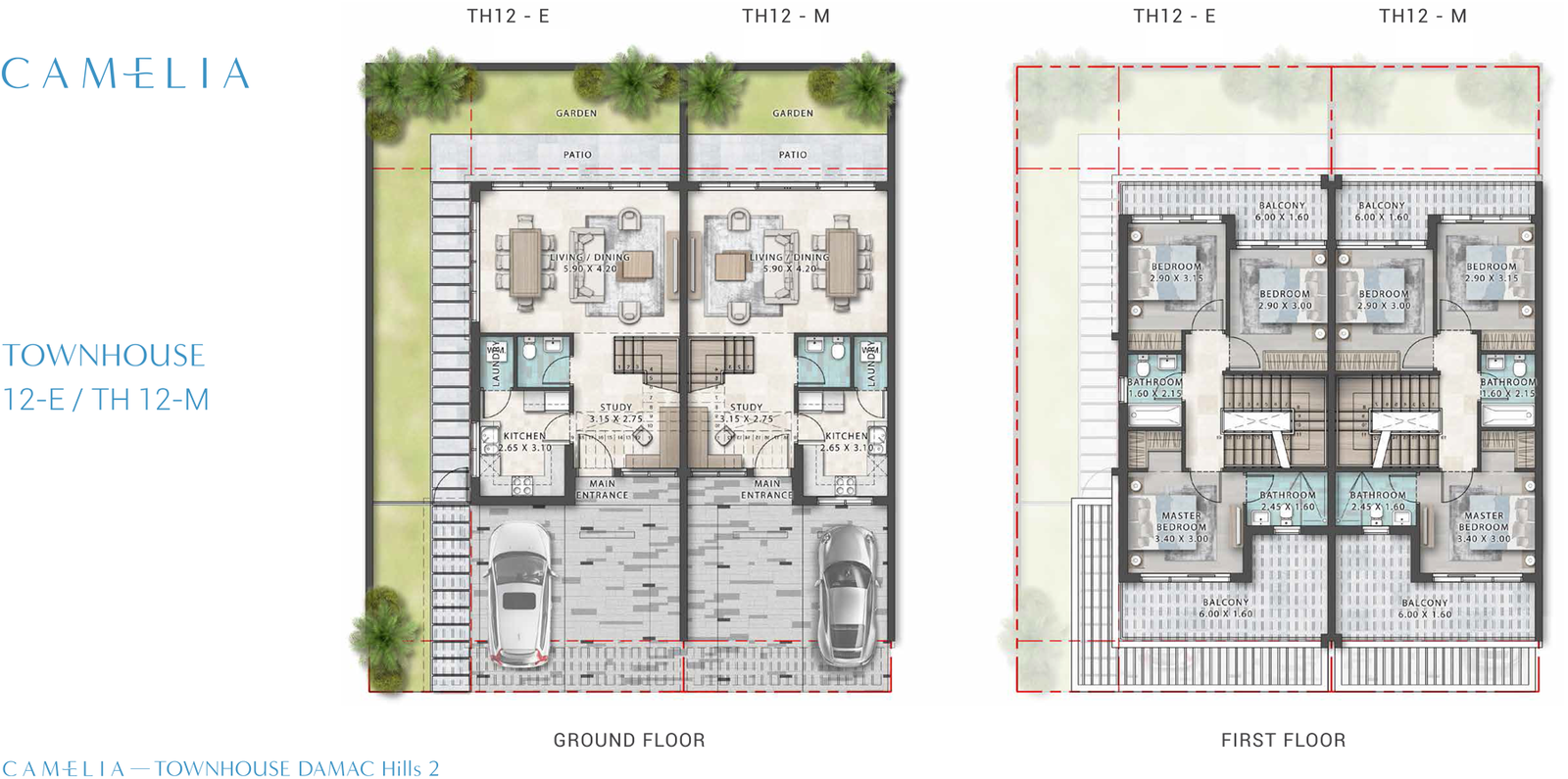 3 Bedroom floor plan