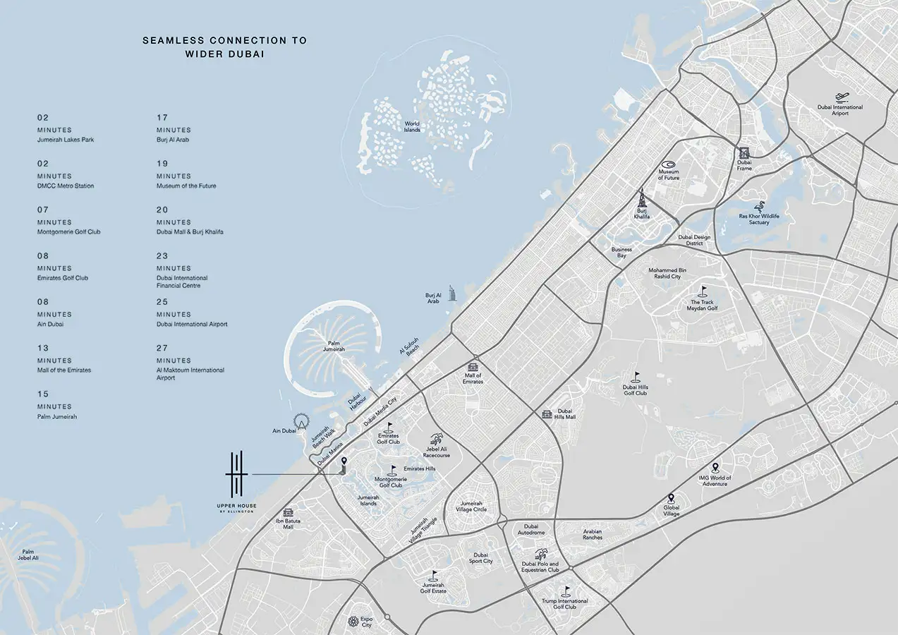 Ellington Upper House location map