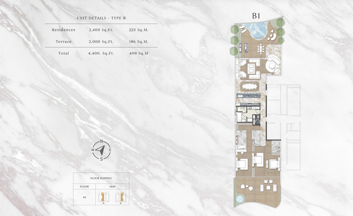 3 Bedroom floor plan