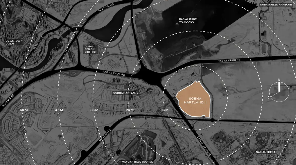 Sobha Estates location map