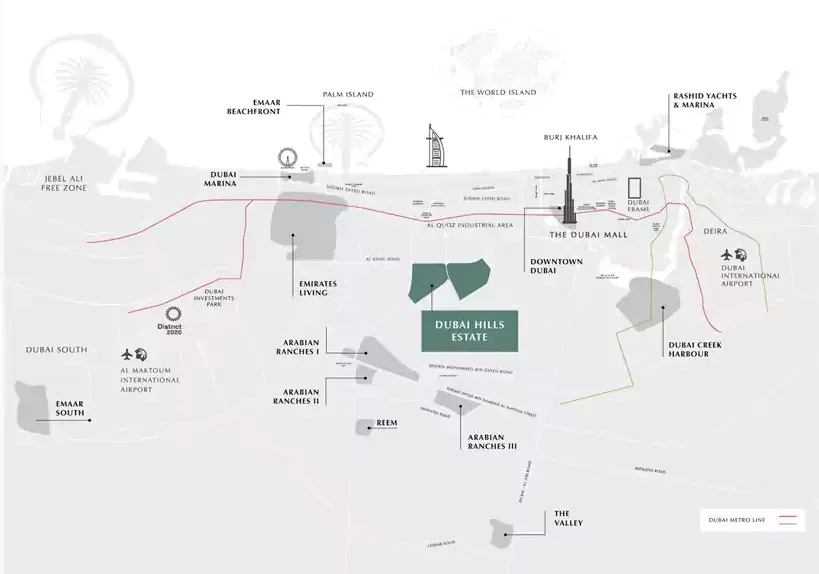 Emaar Elvira location map