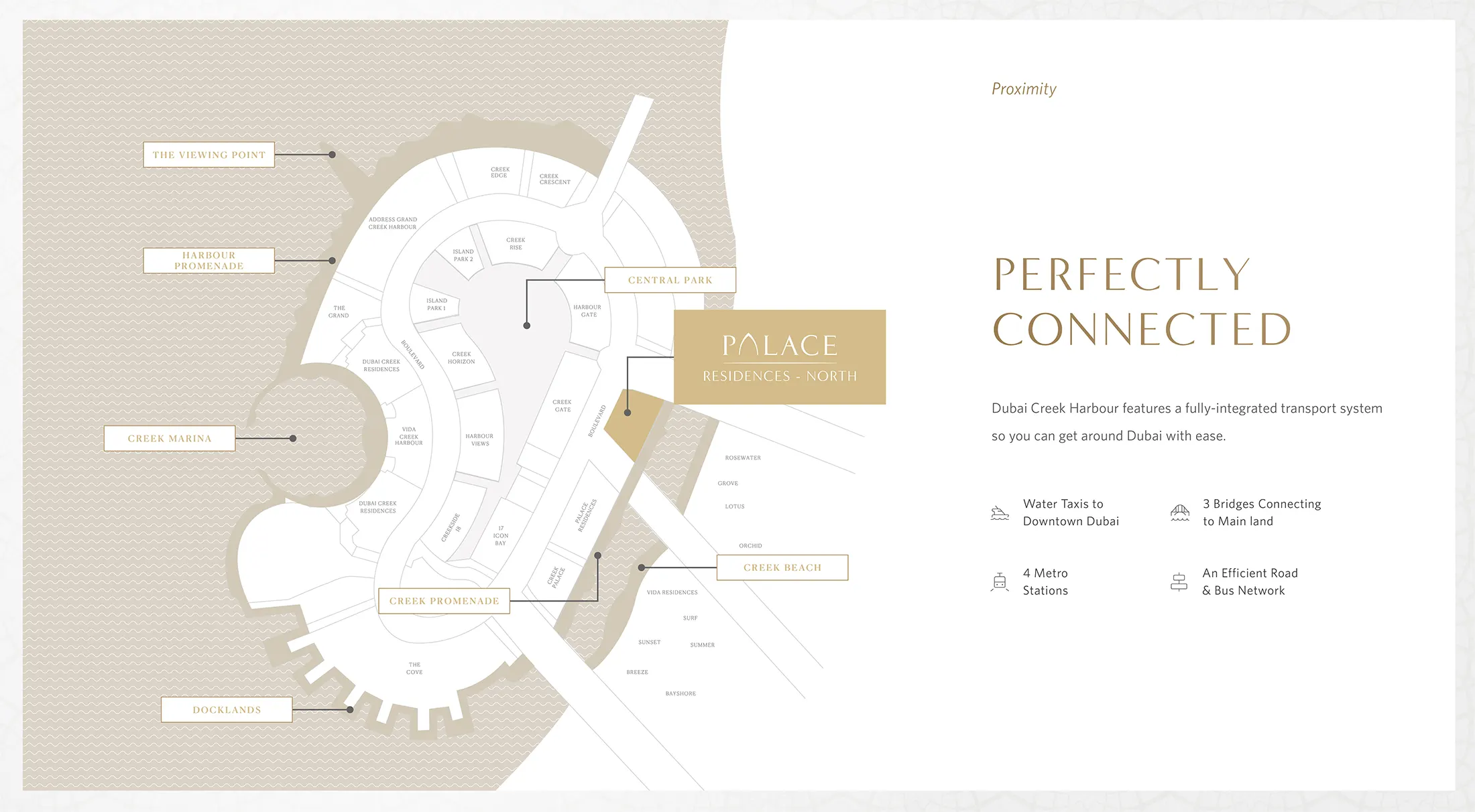 Palace Residences North location map