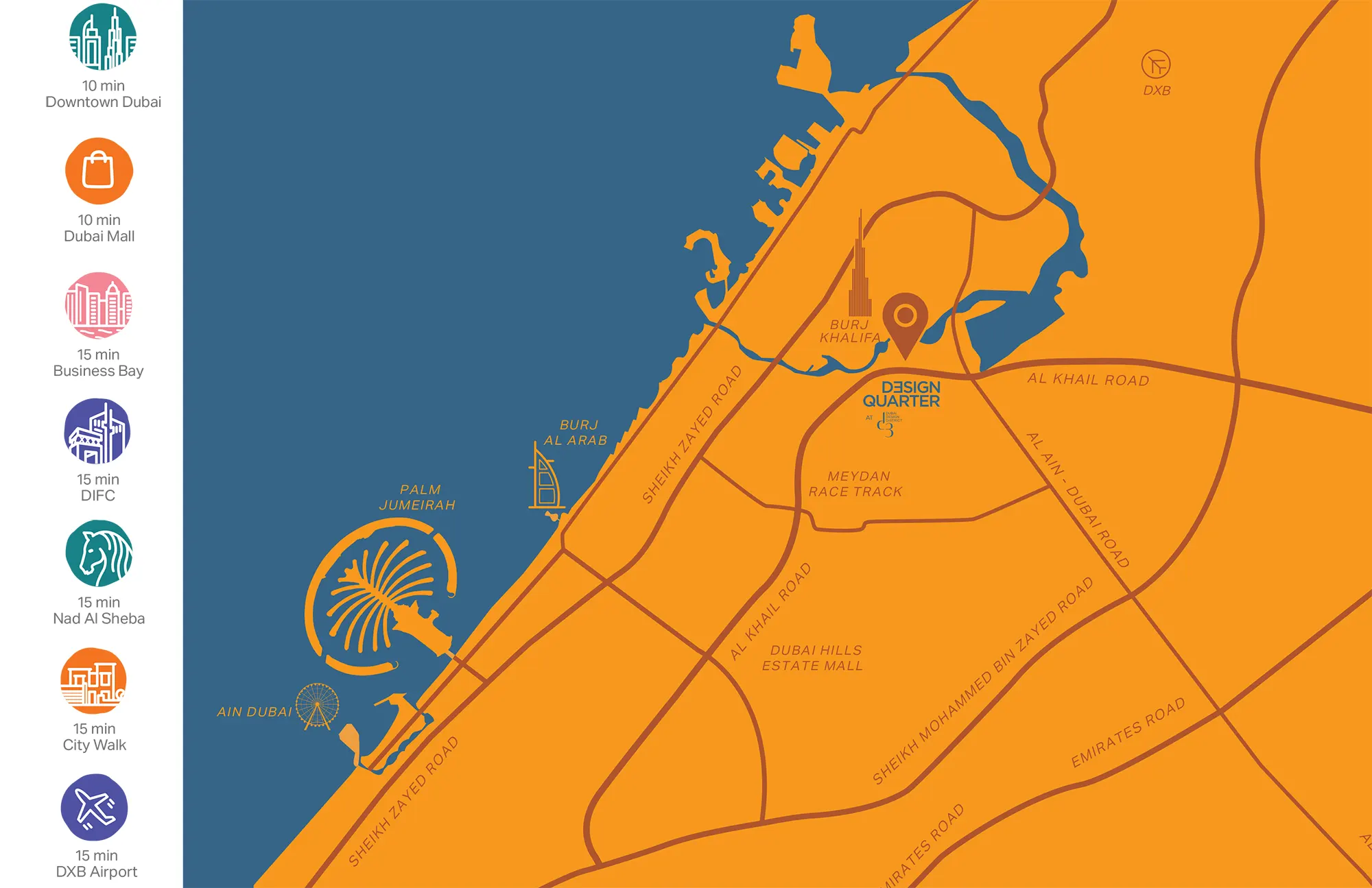 Design Quarter at D3 location map