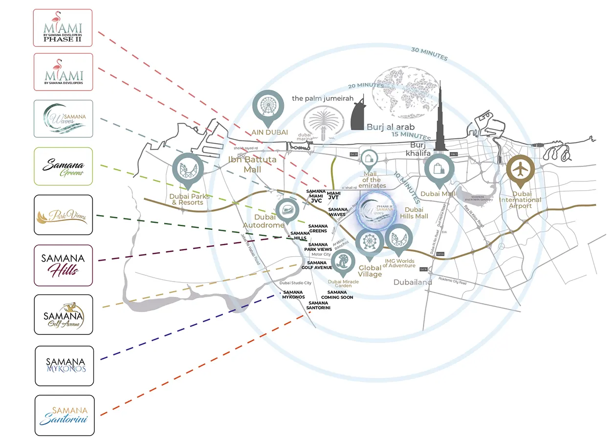 Samana Waves Phase 2 location map