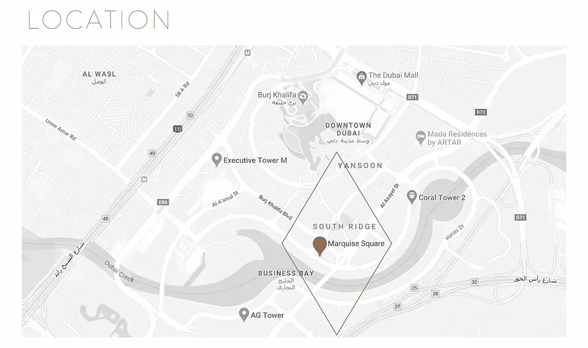 Marquise Square location map