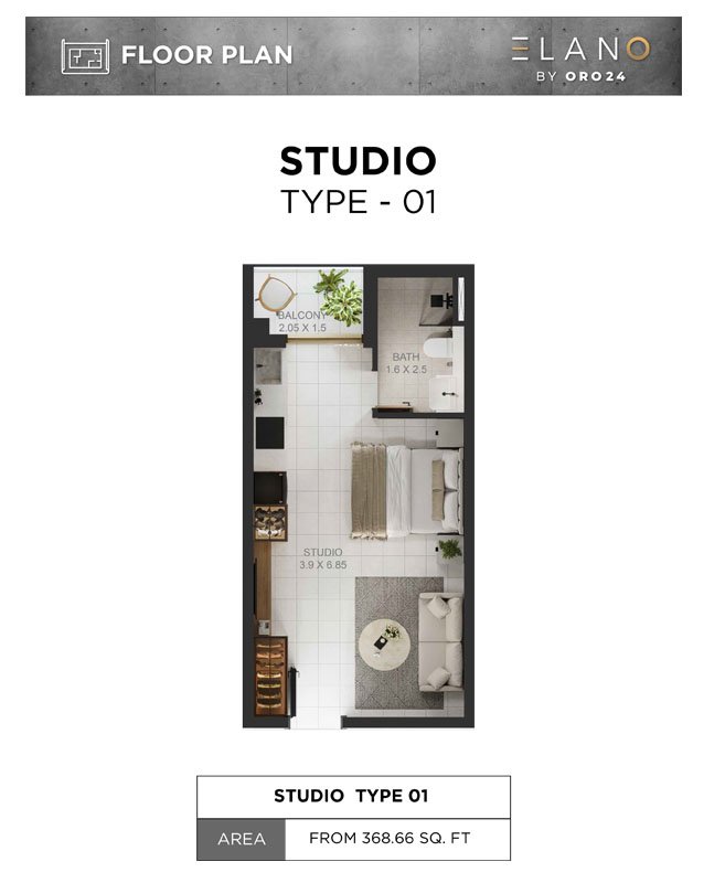 Studio floor plan