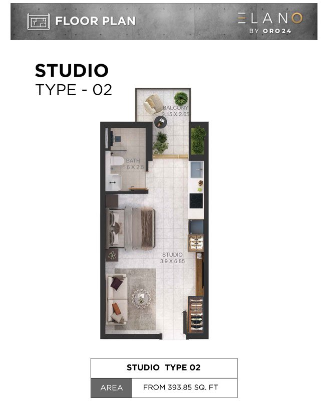 Studio floor plan